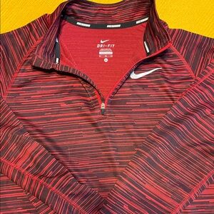Nike Red and Black Dri-FIT Kids Pullover